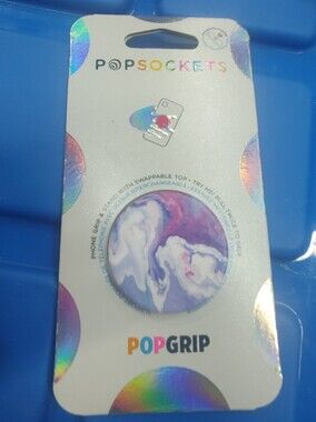 PopSockets PopGrip Phone Grip - Purple & Pink Marble